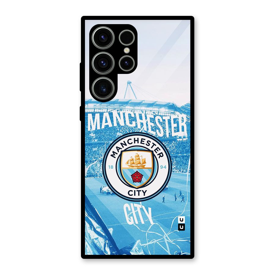 Awesome Manchester Glass Back Case for Galaxy S23 Ultra