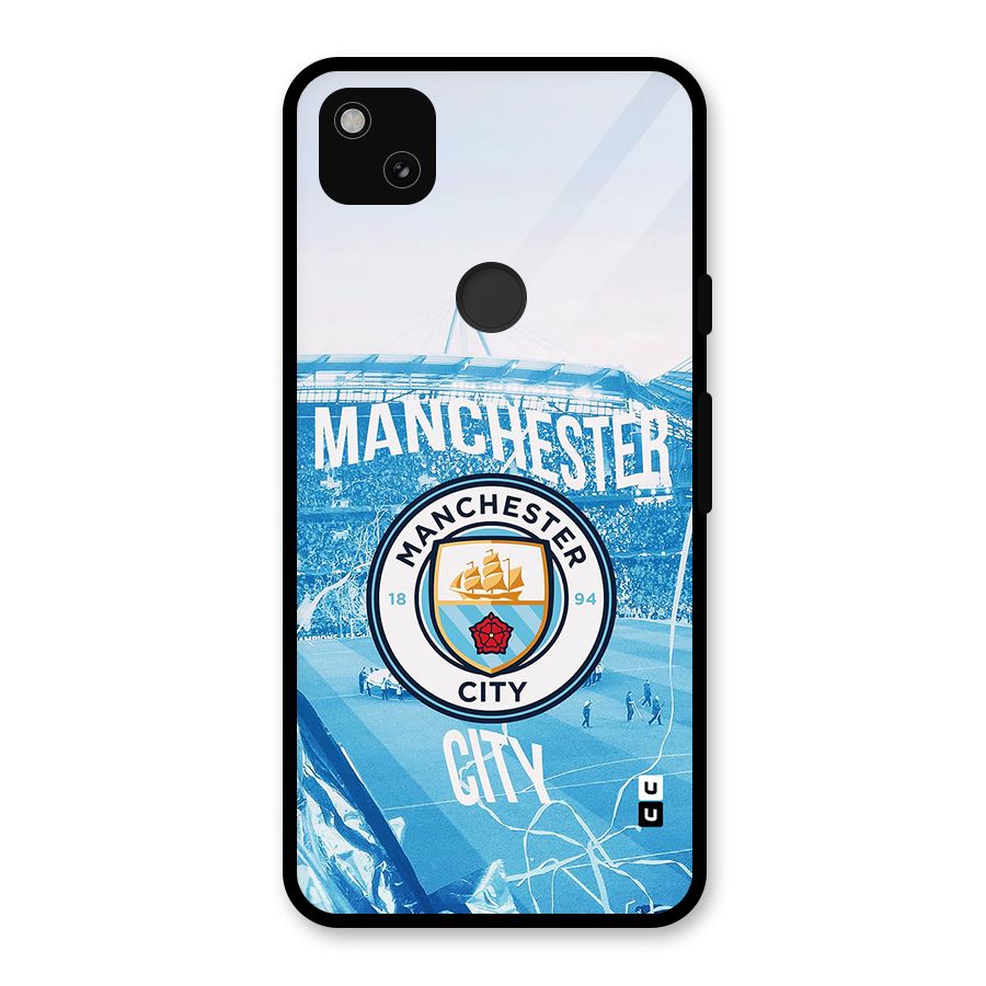 Awesome Manchester Glass Back Case for Google Pixel 4a