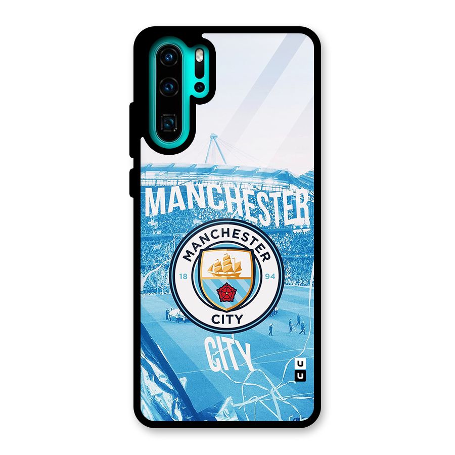 Awesome Manchester Glass Back Case for Huawei P30 Pro