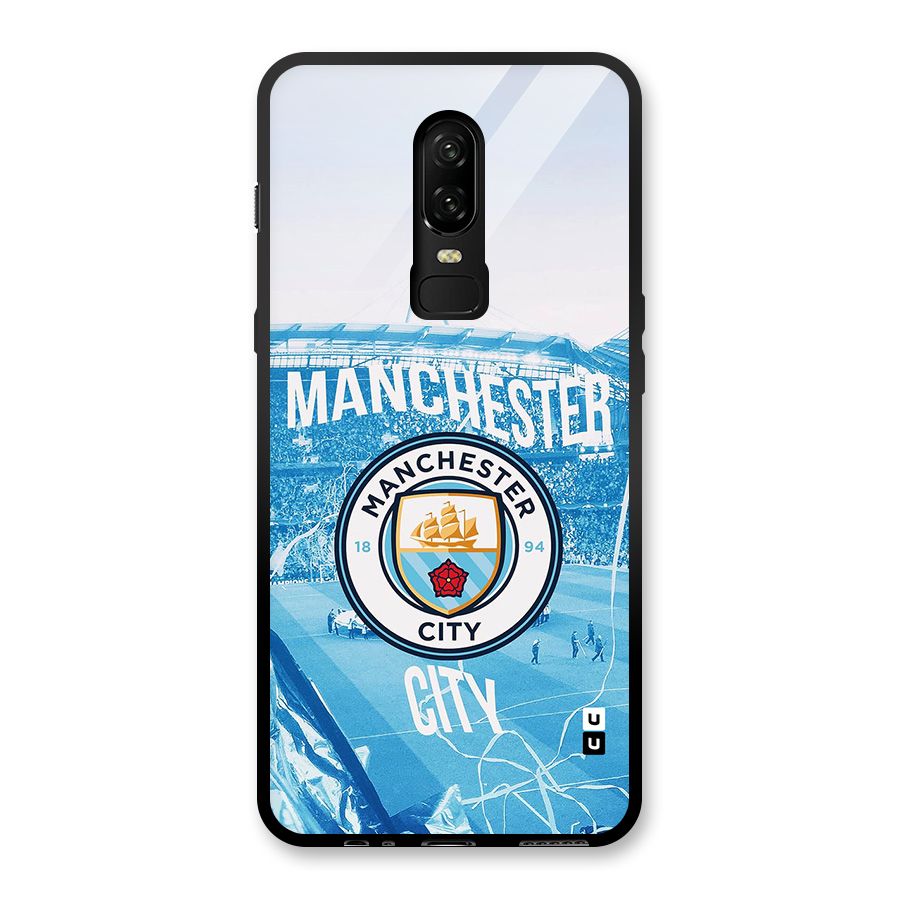 Awesome Manchester Glass Back Case for OnePlus 6