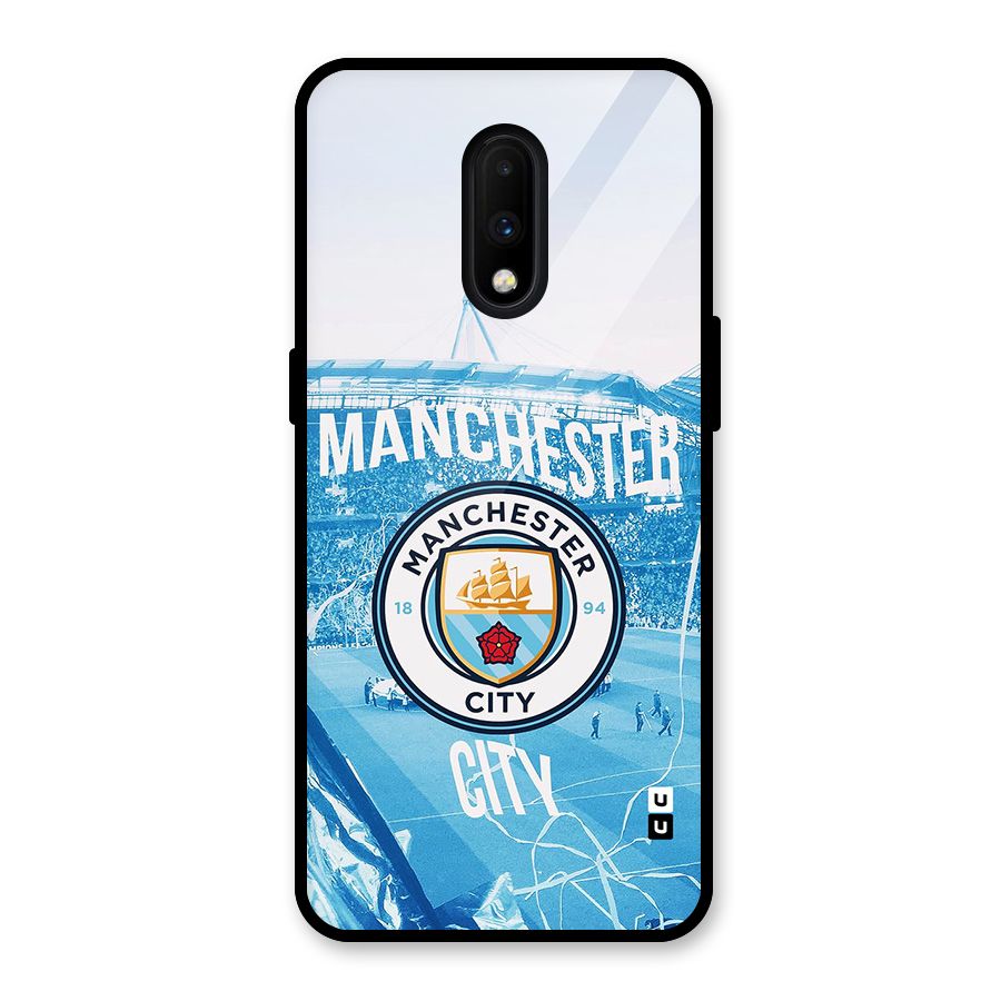 Awesome Manchester Glass Back Case for OnePlus 7