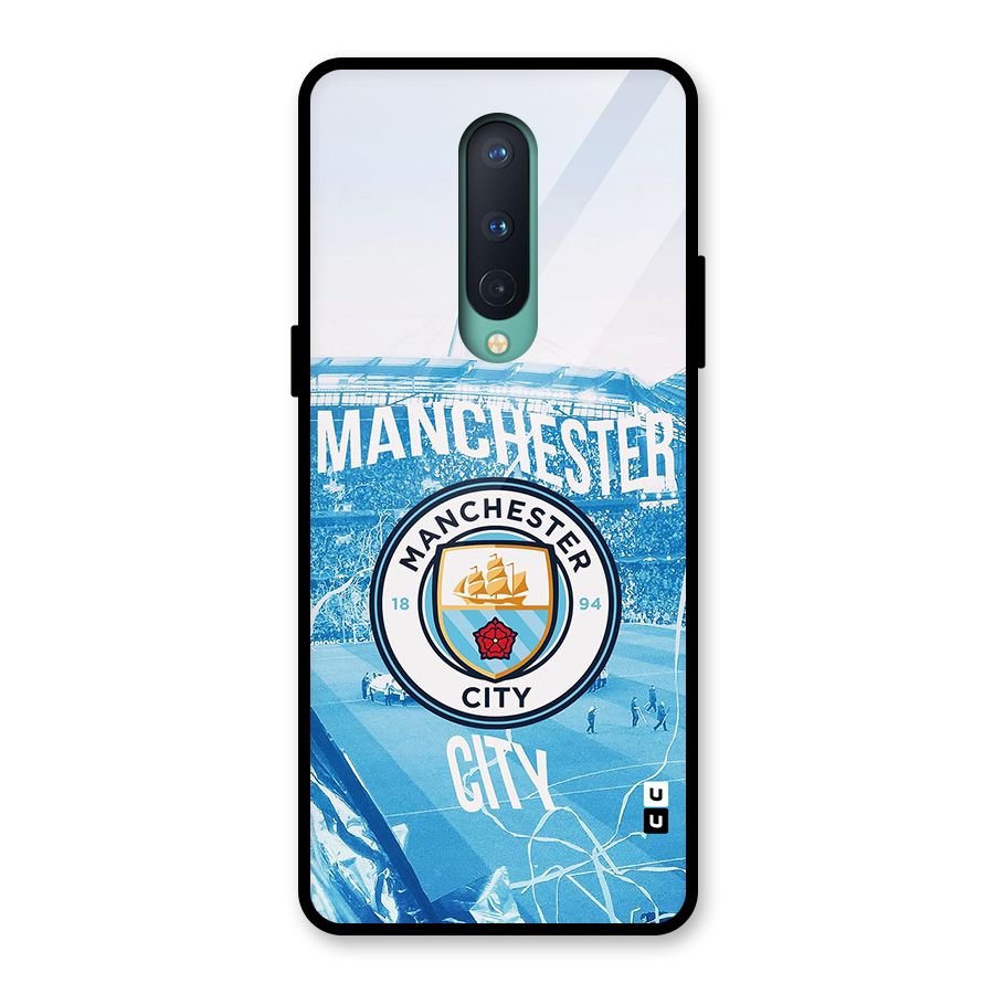 Awesome Manchester Glass Back Case for OnePlus 8