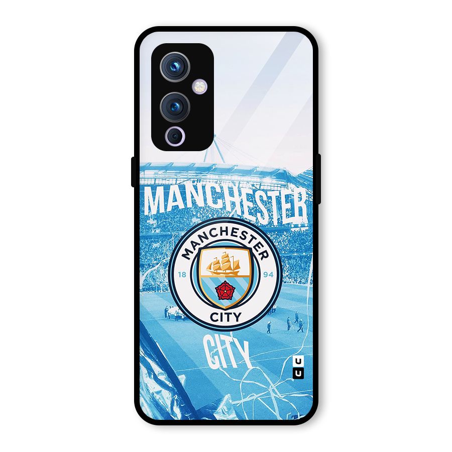 Awesome Manchester Glass Back Case for OnePlus 9
