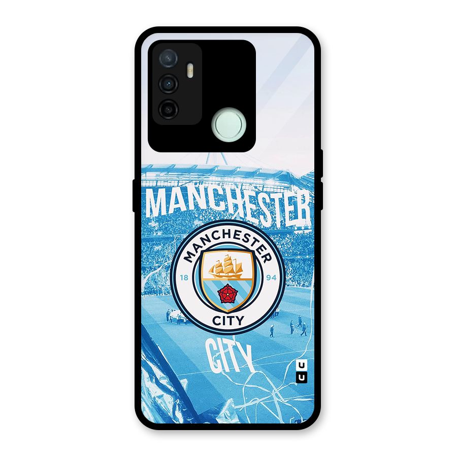 Awesome Manchester Glass Back Case for Oppo A53