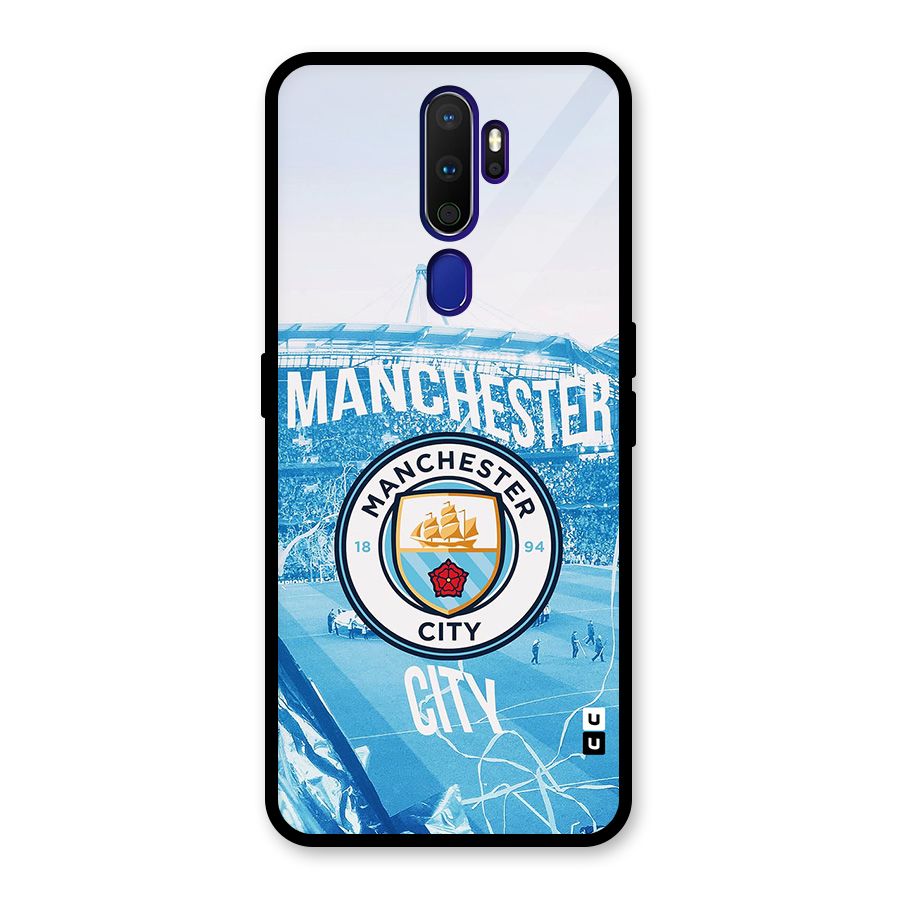 Awesome Manchester Glass Back Case for Oppo A9 (2020)