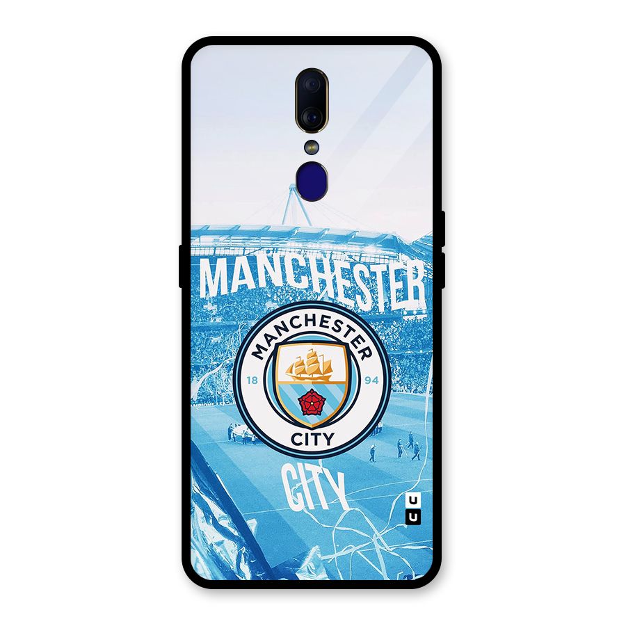Awesome Manchester Glass Back Case for Oppo F11