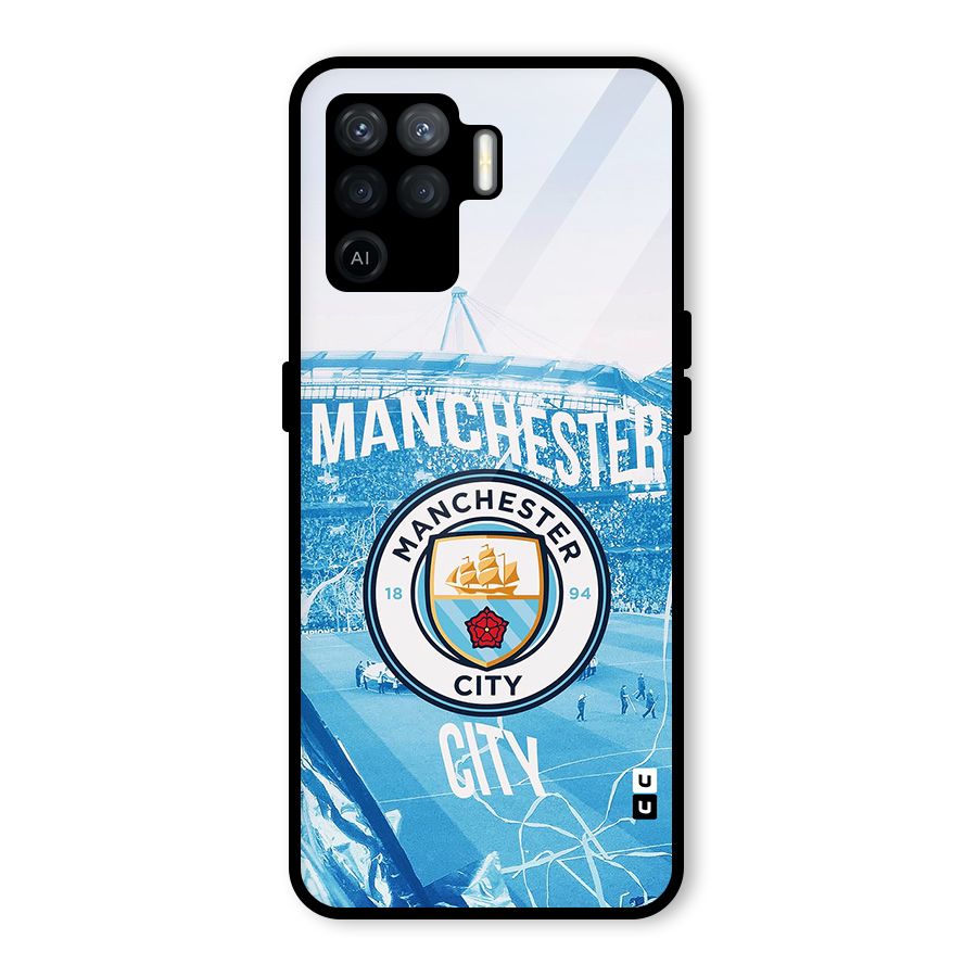 Awesome Manchester Glass Back Case for Oppo F19 Pro