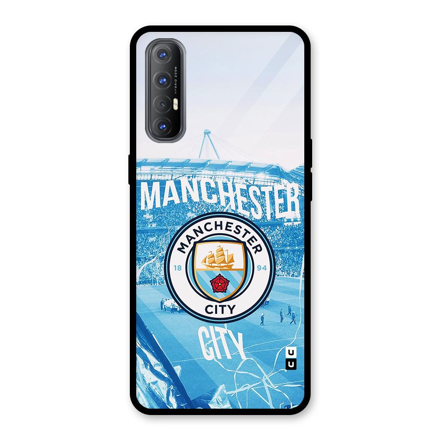 Awesome Manchester Glass Back Case for Oppo Reno3 Pro