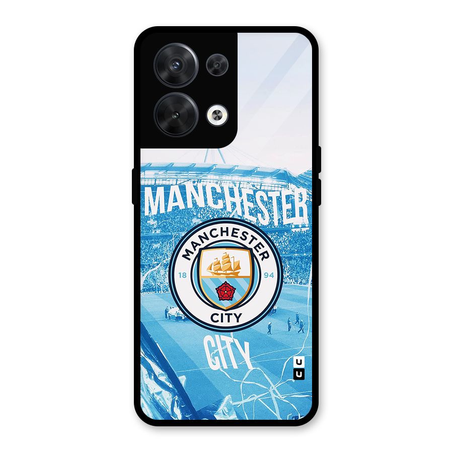 Awesome Manchester Glass Back Case for Oppo Reno8 5G