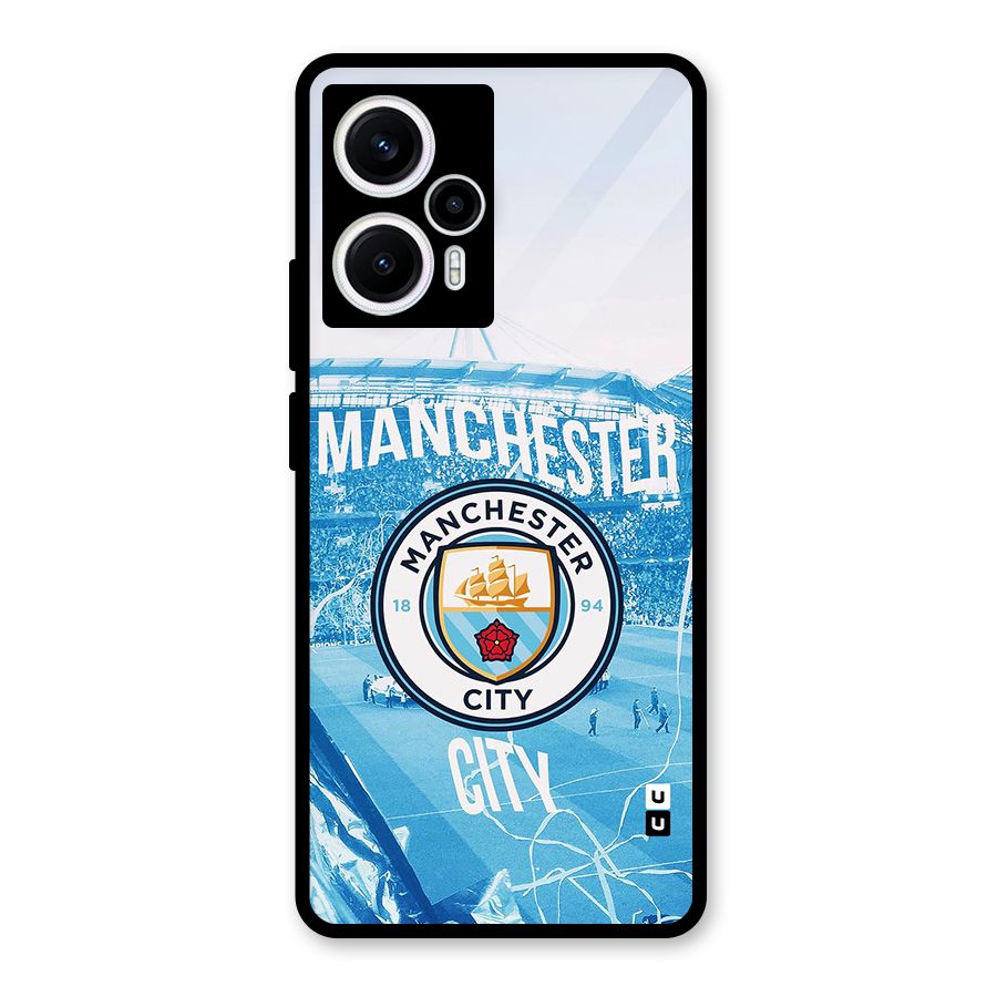 Awesome Manchester Glass Back Case for Poco F5
