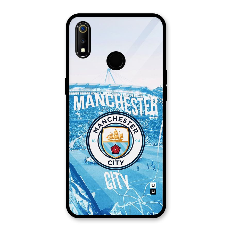 Awesome Manchester Glass Back Case for Realme 3i