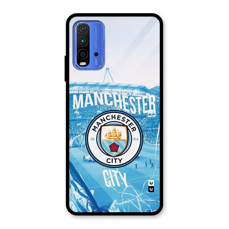 Awesome Manchester Glass Back Case for Redmi 9 Power