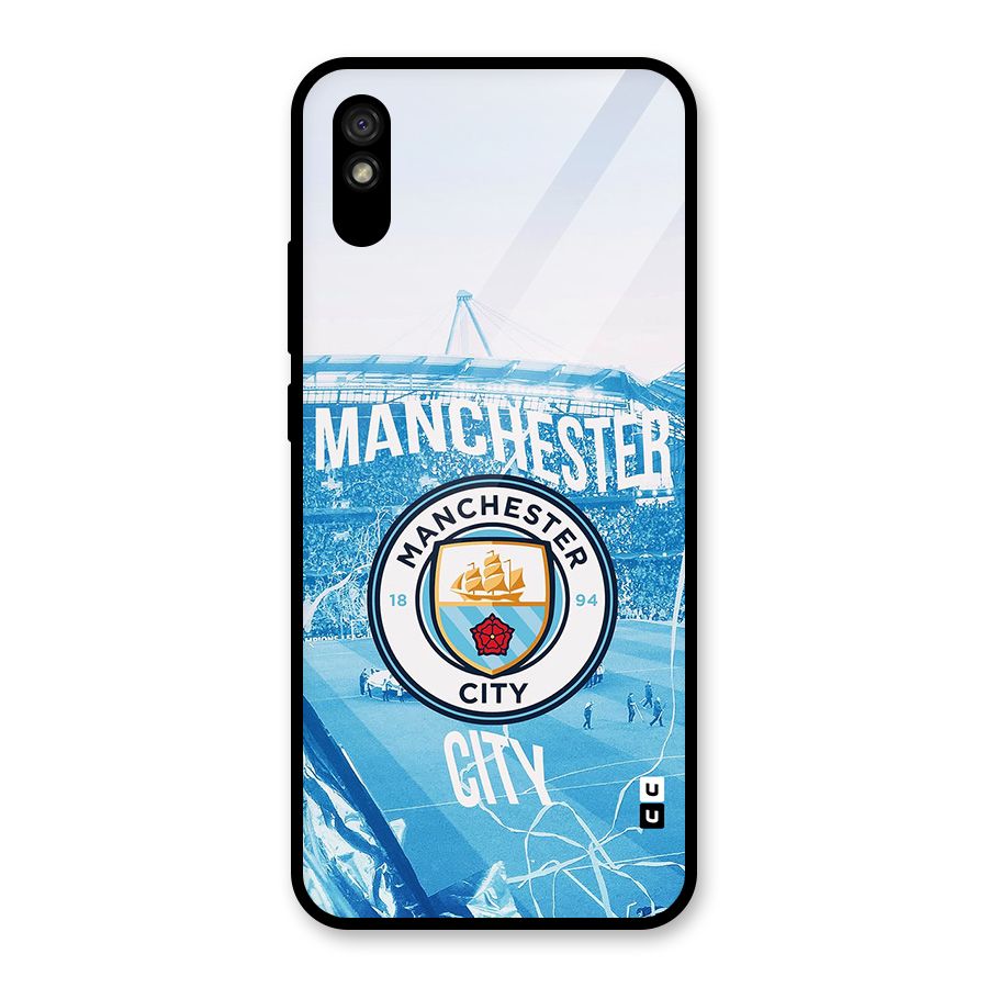 Awesome Manchester Glass Back Case for Redmi 9i