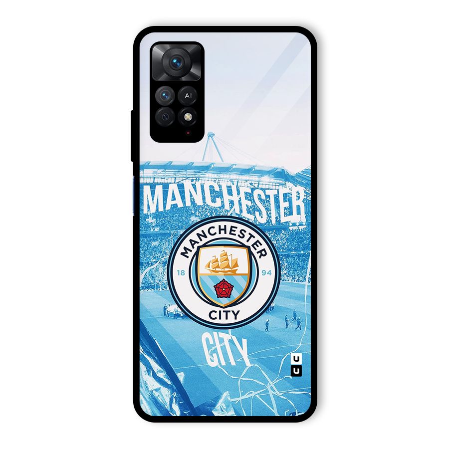 Awesome Manchester Glass Back Case for Redmi Note 11 Pro Plus 5G