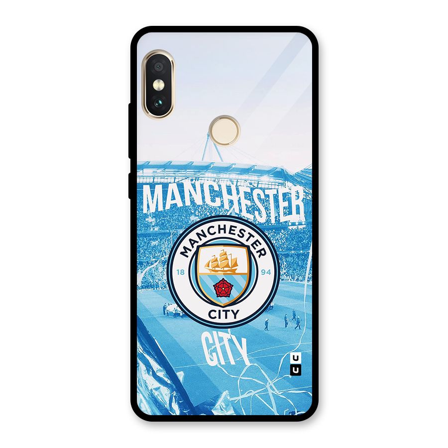 Awesome Manchester Glass Back Case for Redmi Note 5 Pro