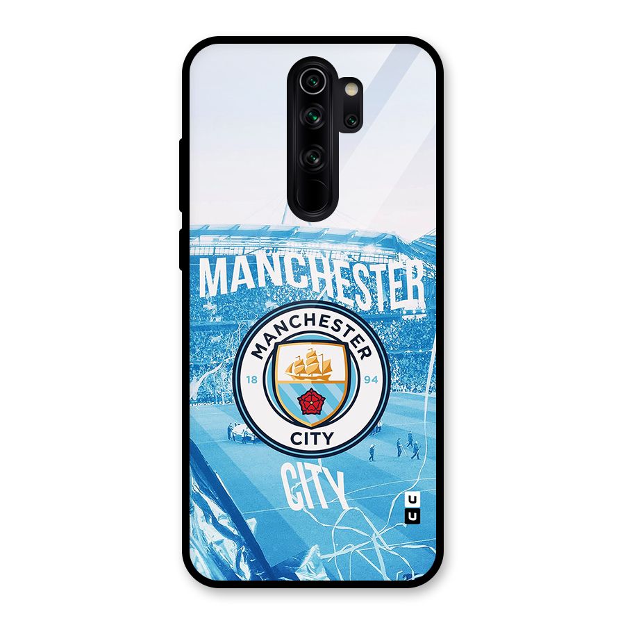 Awesome Manchester Glass Back Case for Redmi Note 8 Pro