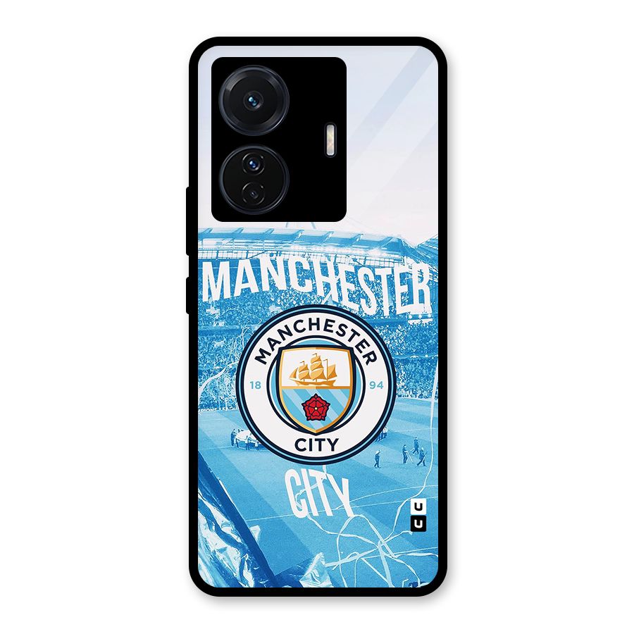 Awesome Manchester Glass Back Case for Vivo T1 Pro