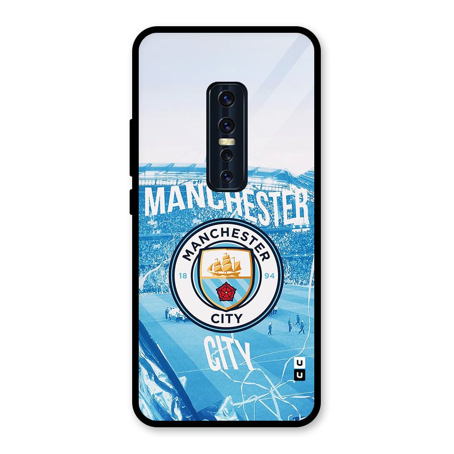 Awesome Manchester Glass Back Case for Vivo V17 Pro