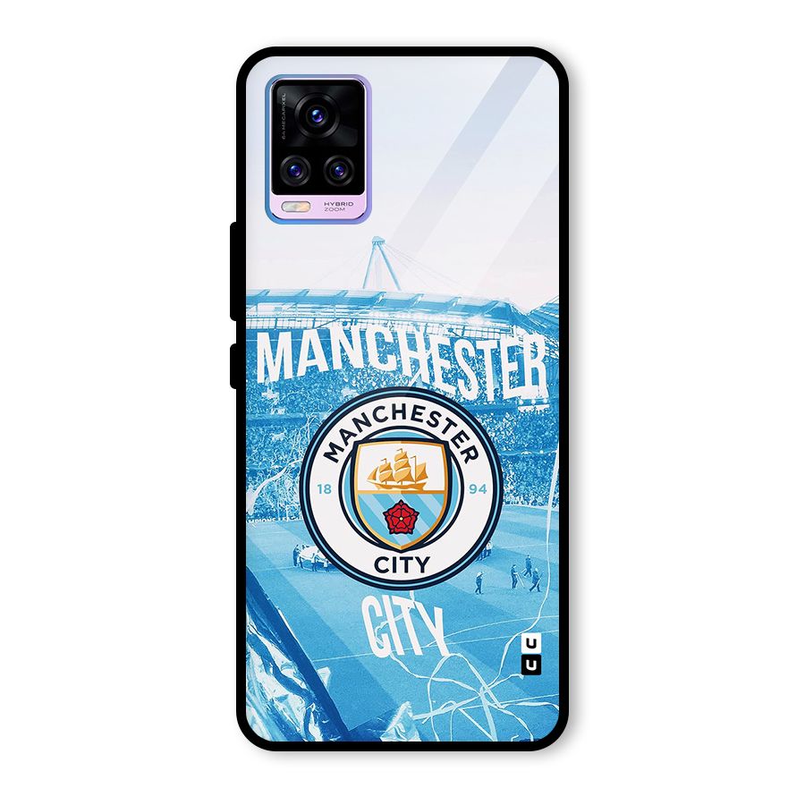 Awesome Manchester Glass Back Case for Vivo V20 Pro