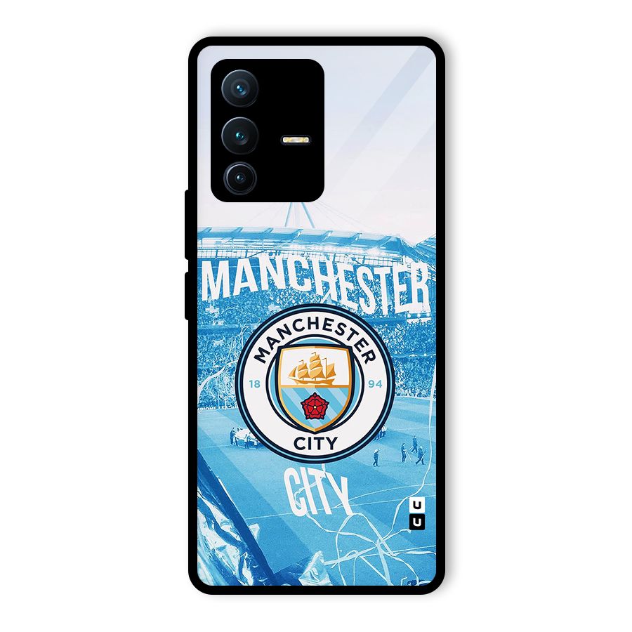Awesome Manchester Glass Back Case for Vivo V23 Pro