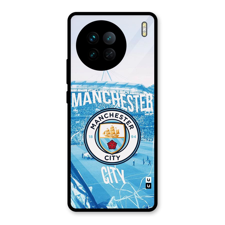 Awesome Manchester Glass Back Case for Vivo X90