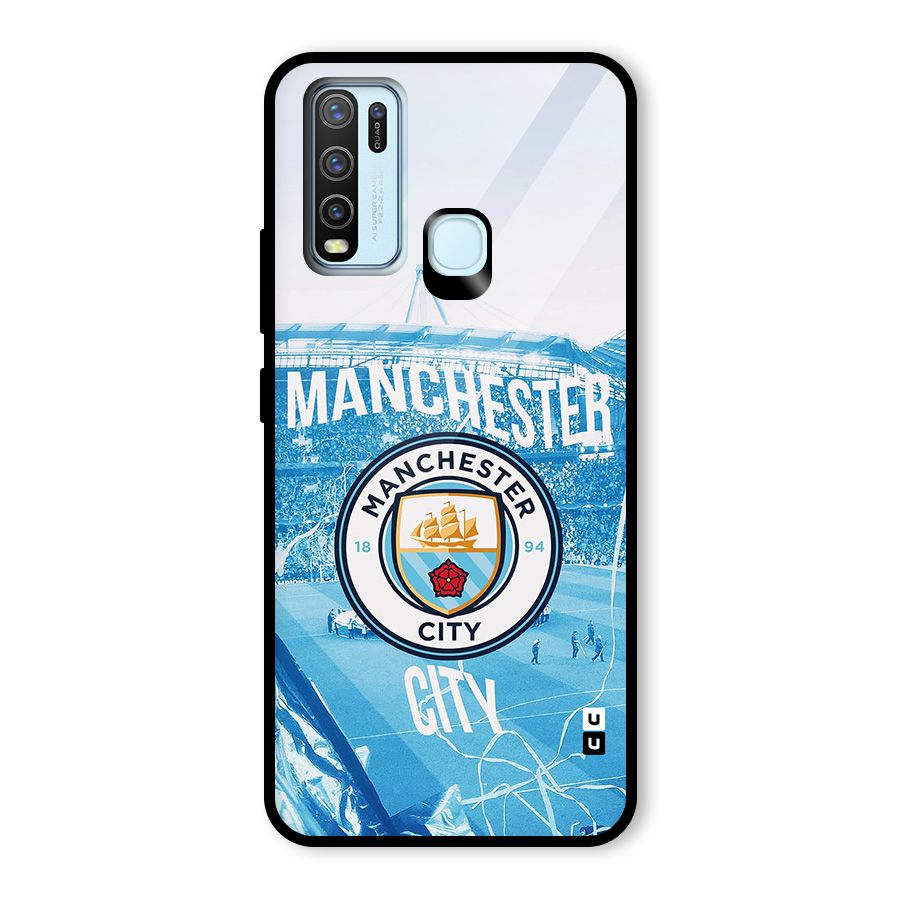 Awesome Manchester Glass Back Case for Vivo Y30