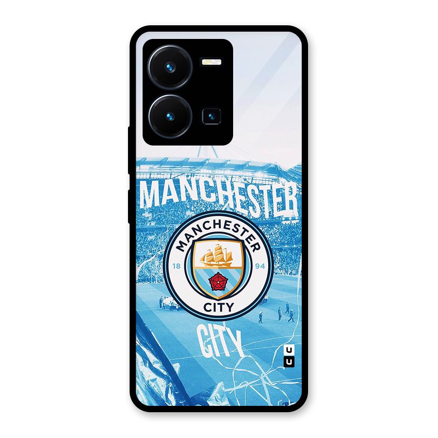 Awesome Manchester Glass Back Case for Vivo Y35
