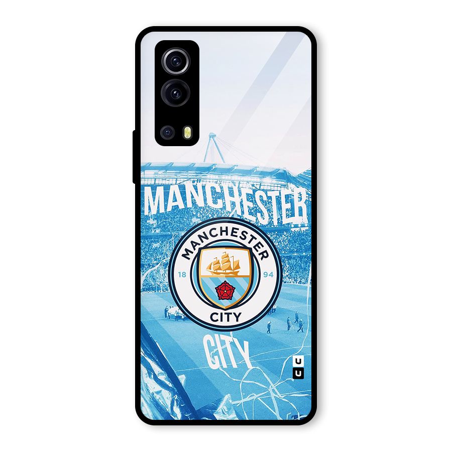 Awesome Manchester Glass Back Case for Vivo iQOO Z3
