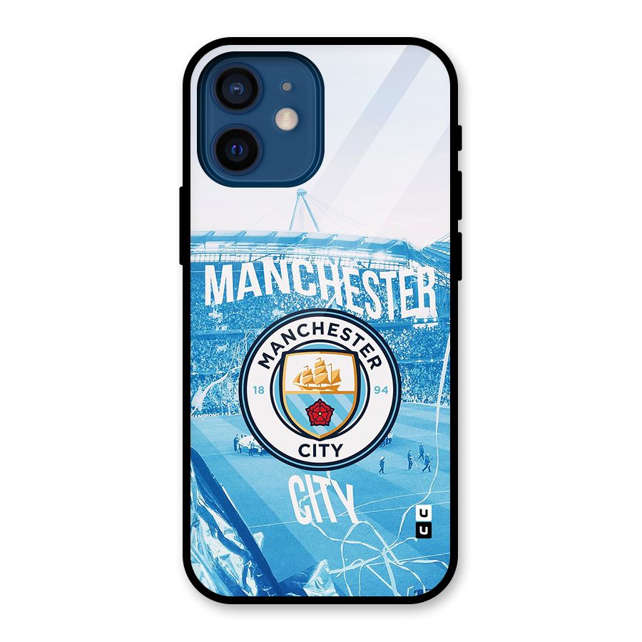 Awesome Manchester Glass Back Case for iPhone 12 Mini