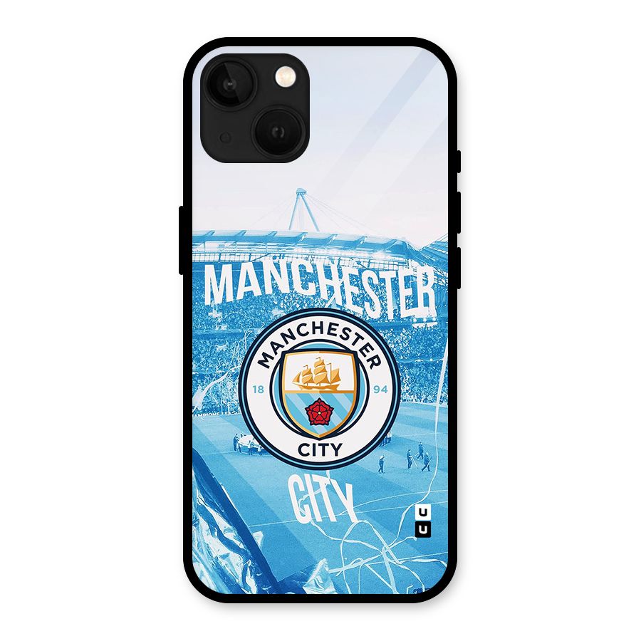 Awesome Manchester Glass Back Case for iPhone 13