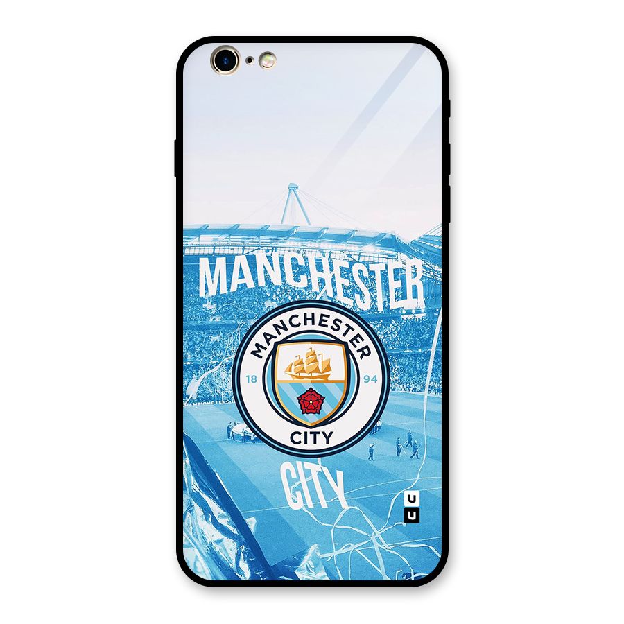 Awesome Manchester Glass Back Case for iPhone 6 Plus 6S Plus