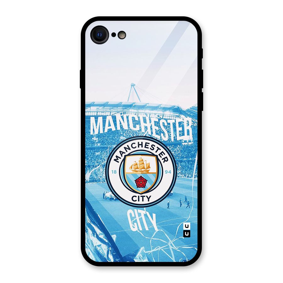 Awesome Manchester Glass Back Case for iPhone 7