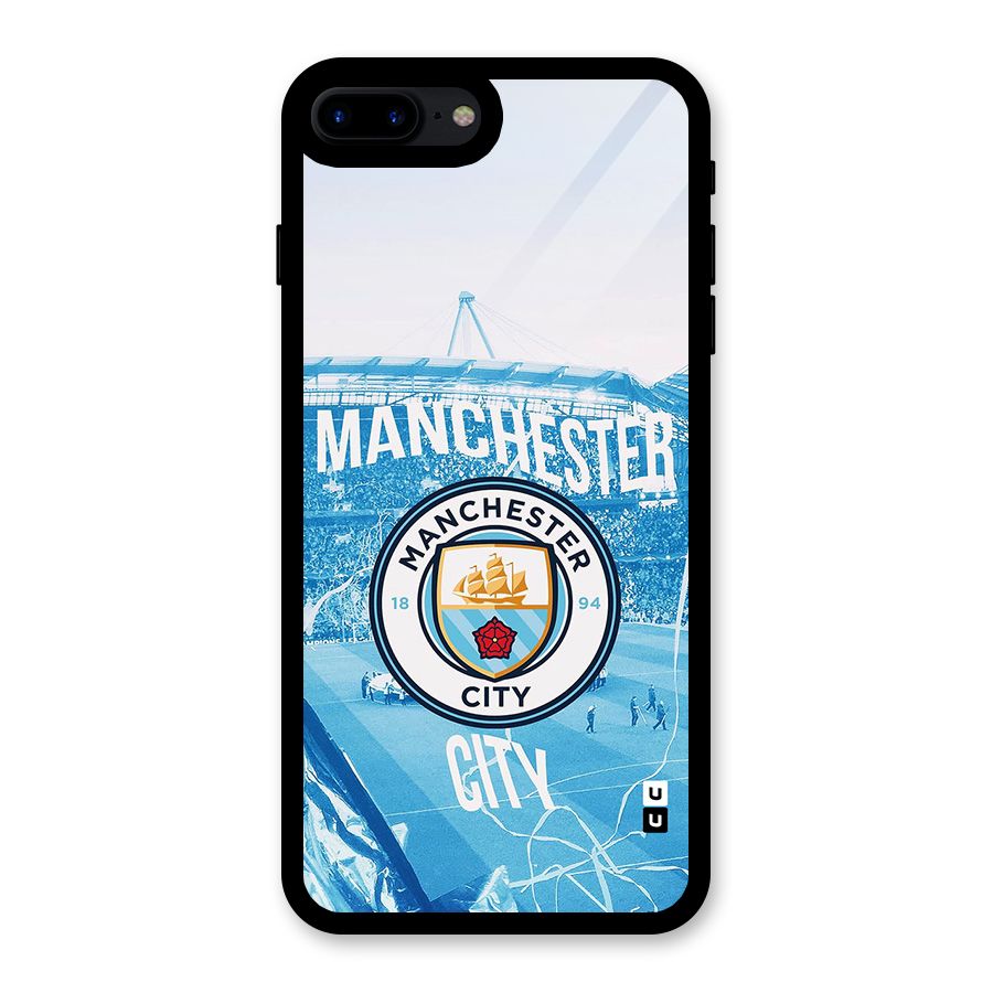 Awesome Manchester Glass Back Case for iPhone 8 Plus