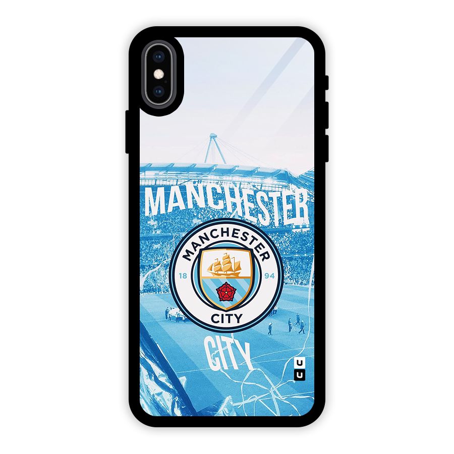 Awesome Manchester Glass Back Case for iPhone XS Max