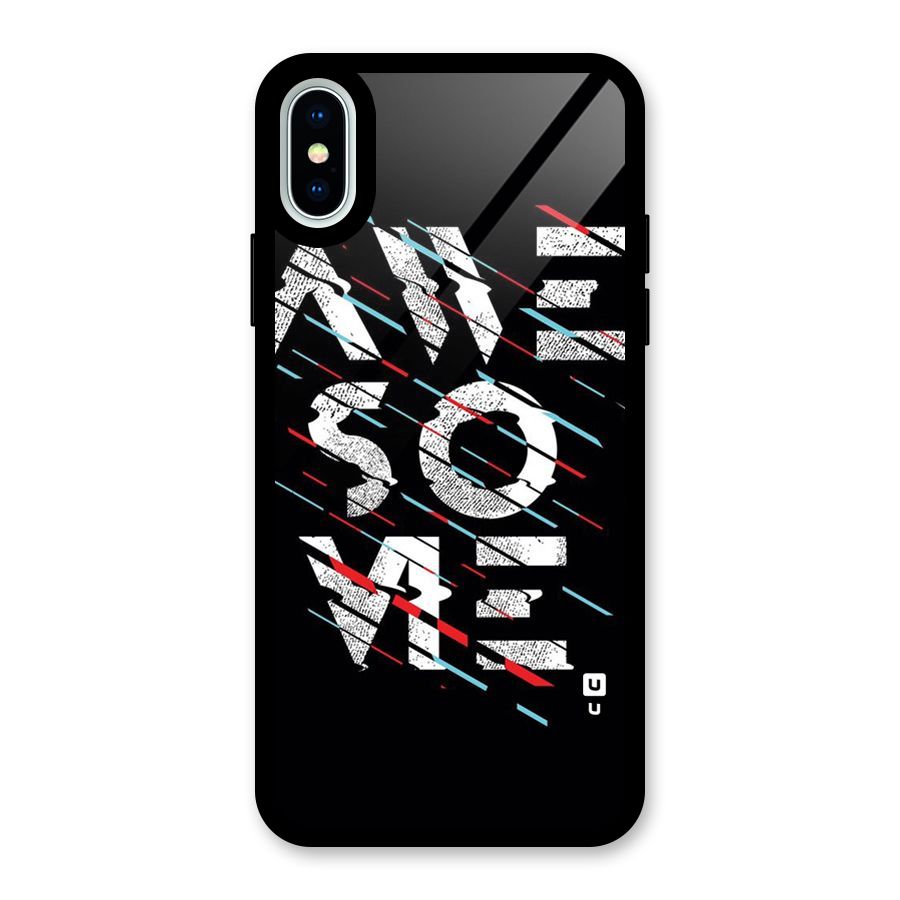 Awesome Me Glass Back Case for iPhone XS