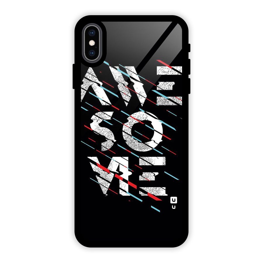 Awesome Me Glass Back Case for iPhone XS Max