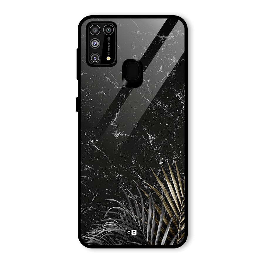 Awesome Royal Marble Glass Back Case for Galaxy M31
