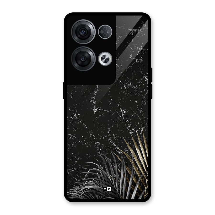 Awesome Royal Marble Glass Back Case for Oppo Reno8 Pro 5G
