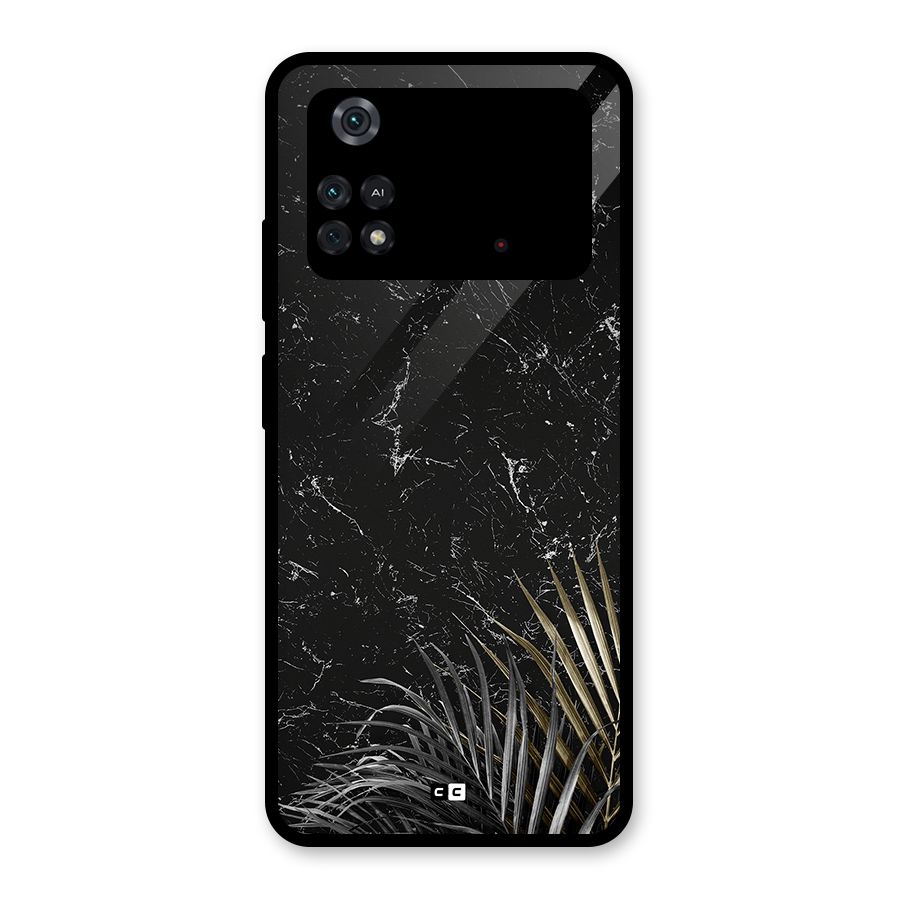 Awesome Royal Marble Glass Back Case for Poco M4 Pro 4G