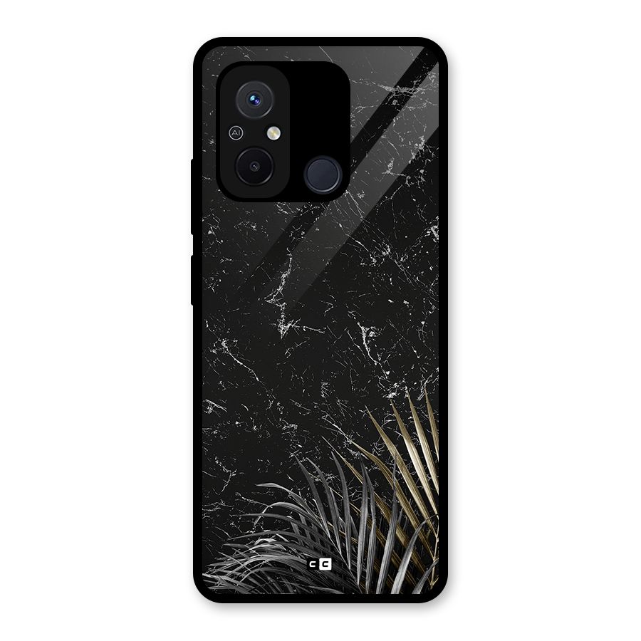 Awesome Royal Marble Glass Back Case for Redmi 12C