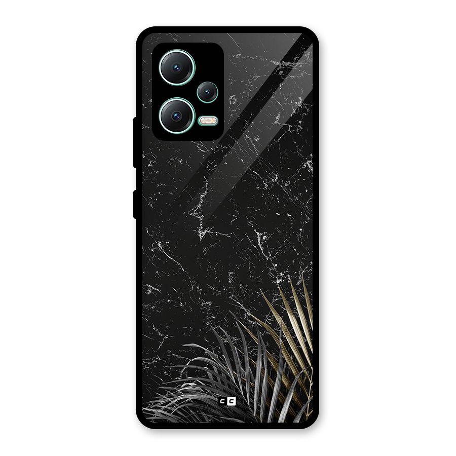Awesome Royal Marble Glass Back Case for Redmi Note 12 5G