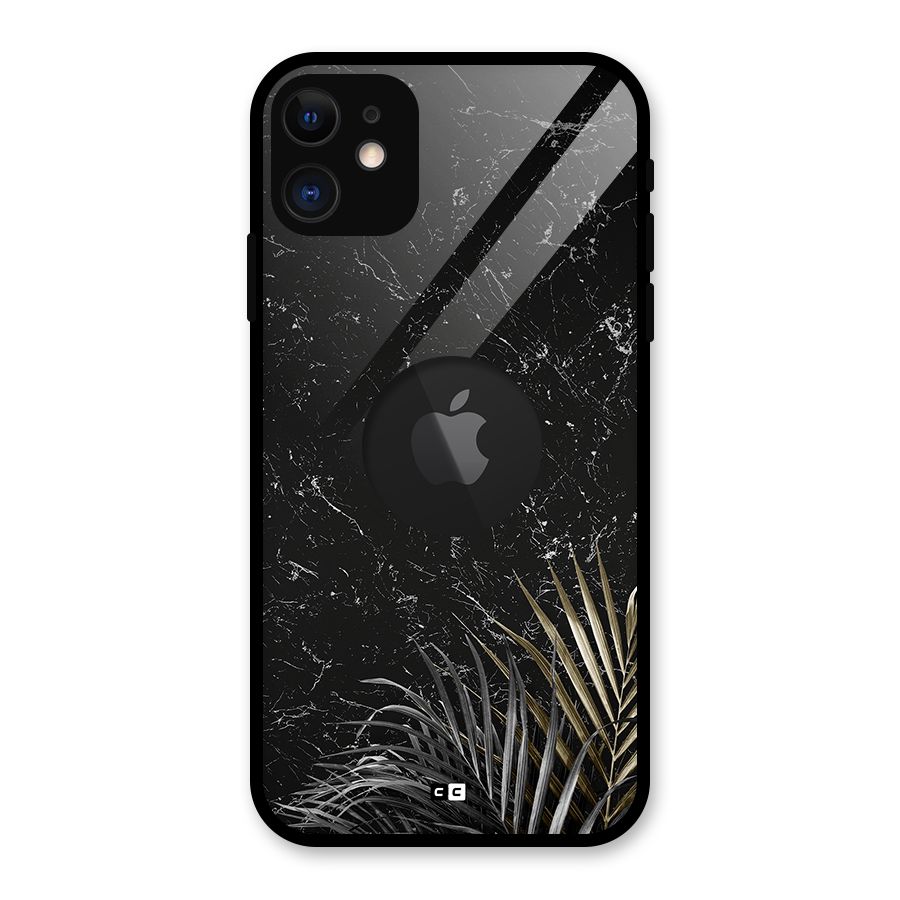 Awesome Royal Marble Glass Back Case for iPhone 11 Logo Cut