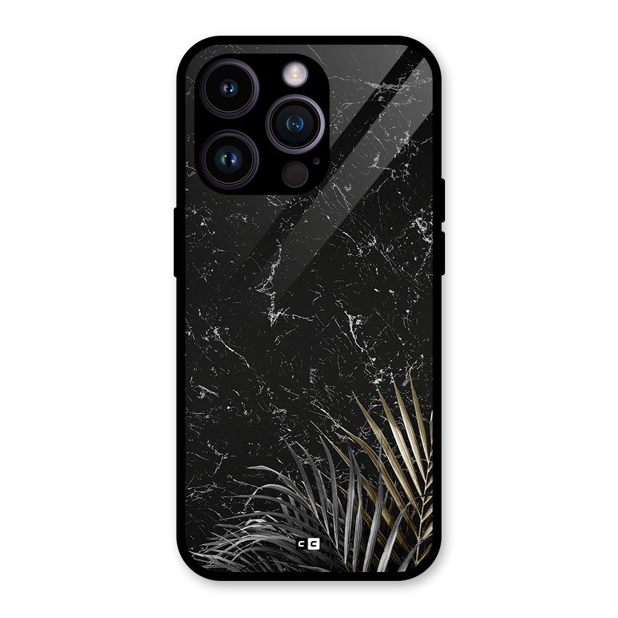 Awesome Royal Marble Glass Back Case for iPhone 14 Pro