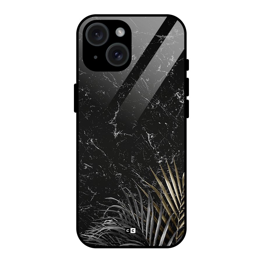 Awesome Royal Marble Glass Back Case for iPhone 15