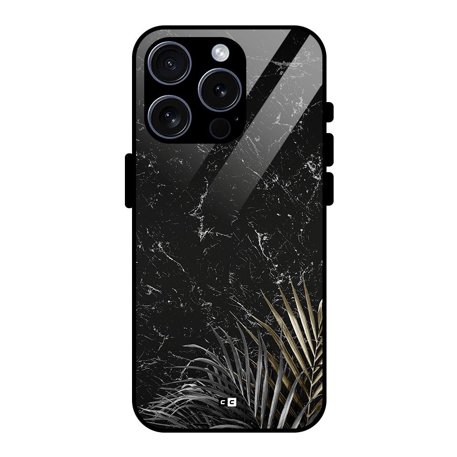 Awesome Royal Marble Glass Back Case for iPhone 15 Pro