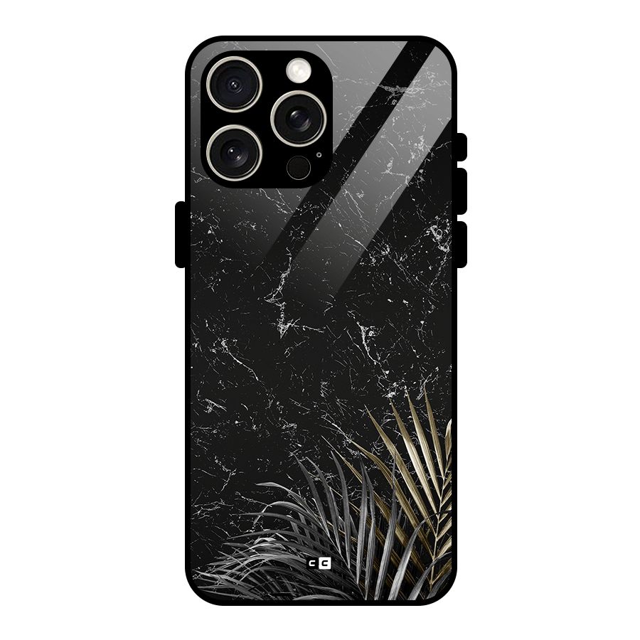 Awesome Royal Marble Glass Back Case for iPhone 15 Pro Max