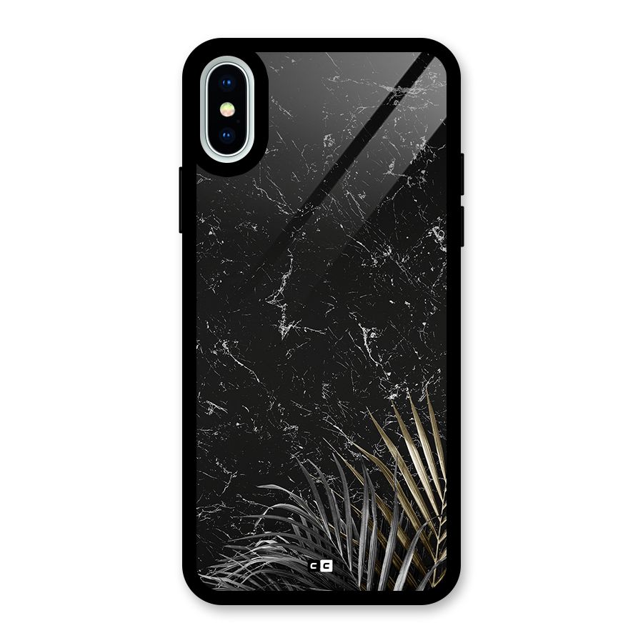 Awesome Royal Marble Glass Back Case for iPhone XS