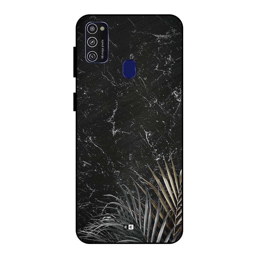 Awesome Royal Marble Metal Back Case for Galaxy M21