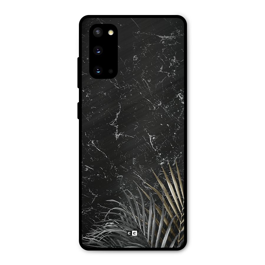 Awesome Royal Marble Metal Back Case for Galaxy S20