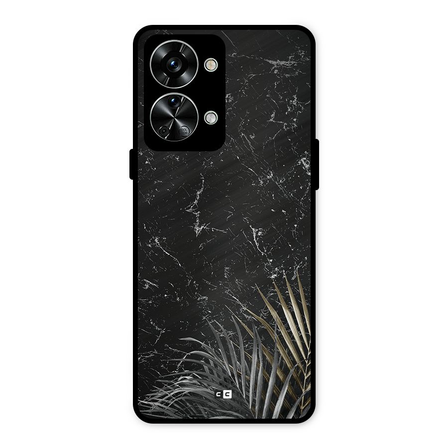 Awesome Royal Marble Metal Back Case for OnePlus Nord 2T